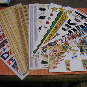 10 NRN Designs large scrapbooking sticker sheets