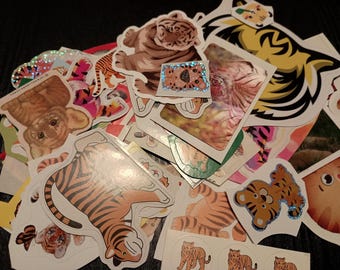 Lot d'autocollants totalement tigres de 62 pièces !