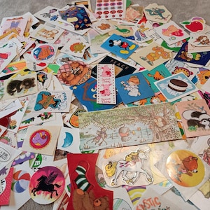 Großes Konvolut Vintage 80er 90er Jahre Aufkleber 339 Stück!