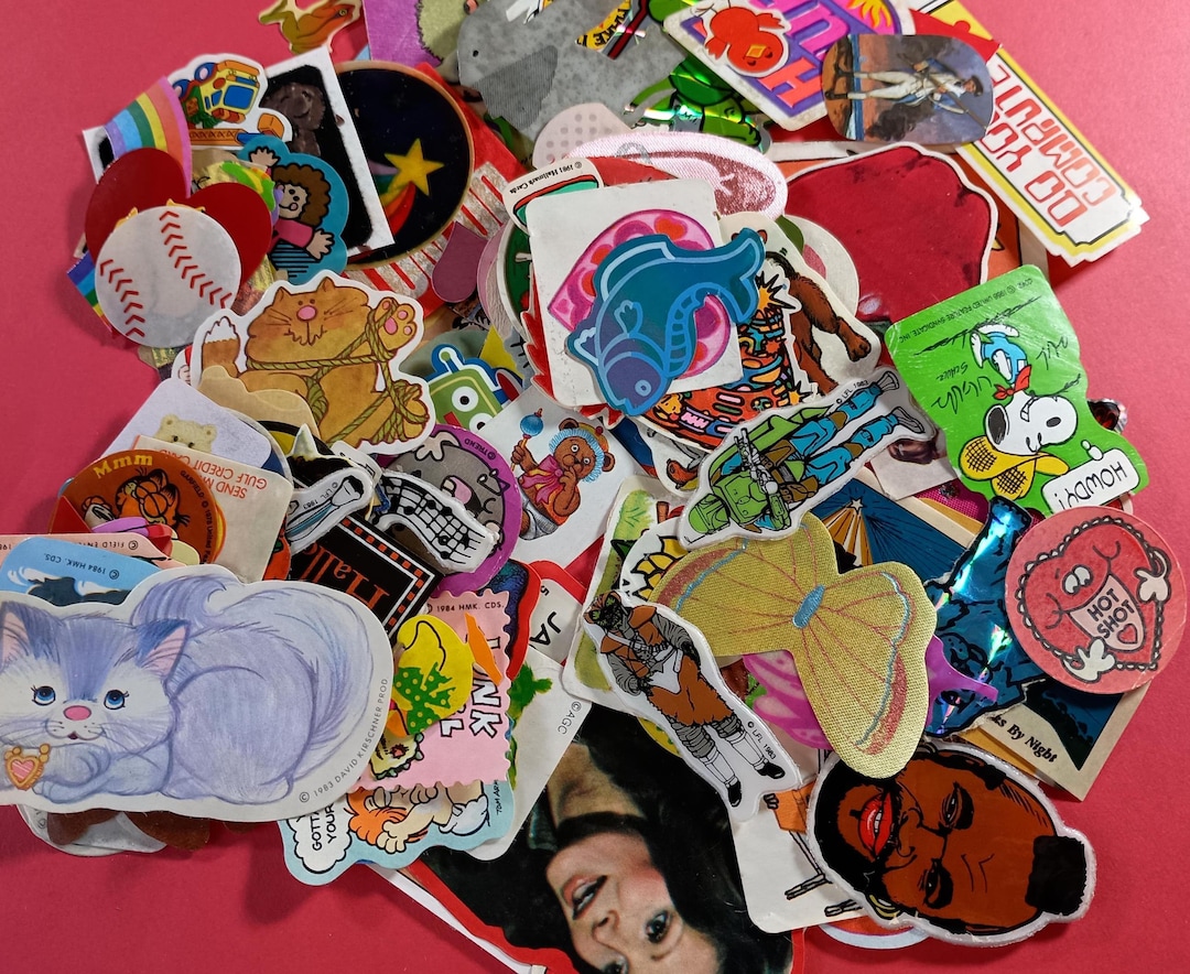 Sticker Not Huge Lot of 208 Vintage 80's Stickers *not Sticky Anymore* - Etsy