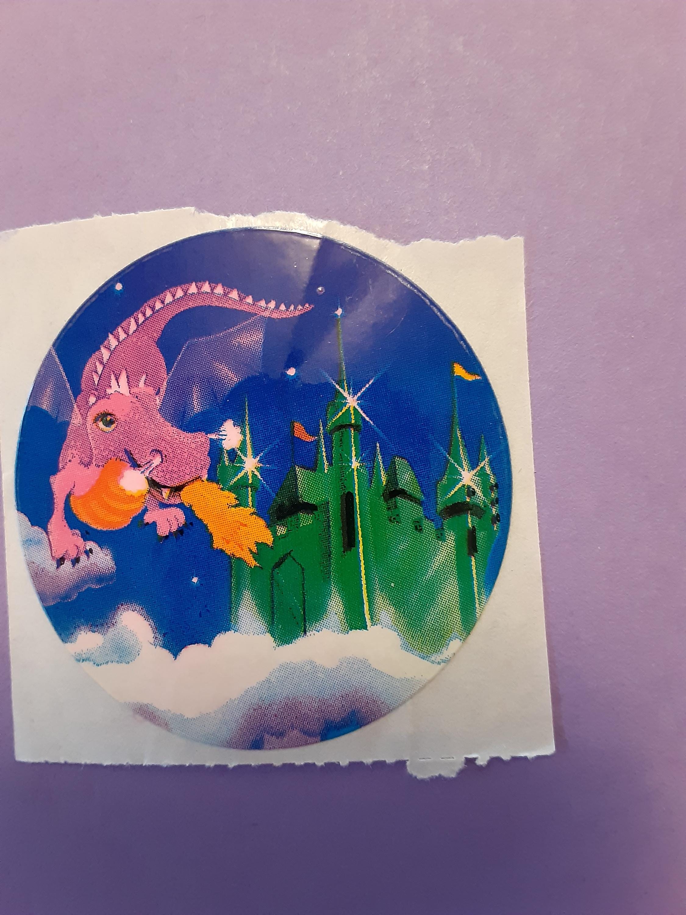 Vintage 80s Lisa Frank Dragon Sticker Module - Etsy