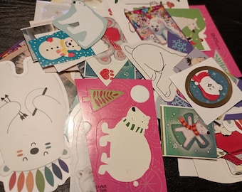 Lot de 47 stickers ours polaires précieux !
