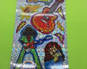 RARE! vintage 80's Mark 1 Chrome Sticker super star large sticker sheet
