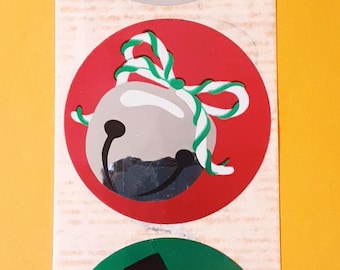RARE ! Bande adhésive de Noël vintage Sandylion en mylar des années 80 *abîmée*