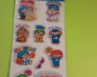 vintage 80's puffy Diamond Norfin Trolls sticker package