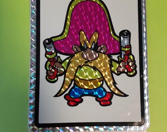 vintage prism Warner Bros Looney Tunes Yosemite Sam vending machine sticker