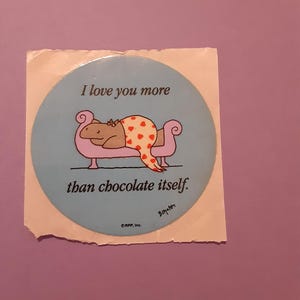 RARE! vintage 80s Boynton hippo sticker module