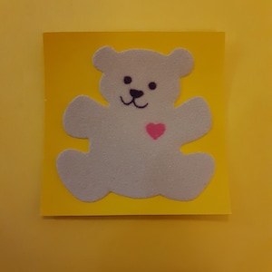 RARE vintage 80&#39;s Sandylion fuzzy teddy sticker *used*