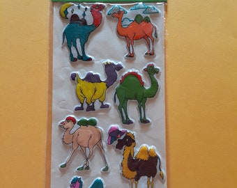 vintage 80's puffy camels sticker package *damaged*