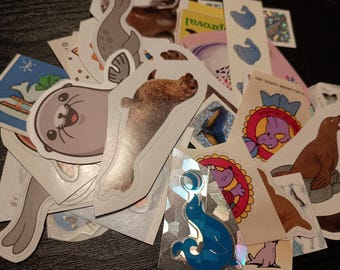 seal & walrus sticker lot 35 pieces!
