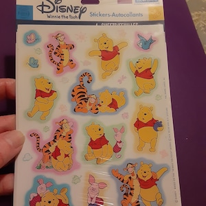 vintage Hallmark Winnie the Pooh sticker package 4 sheets