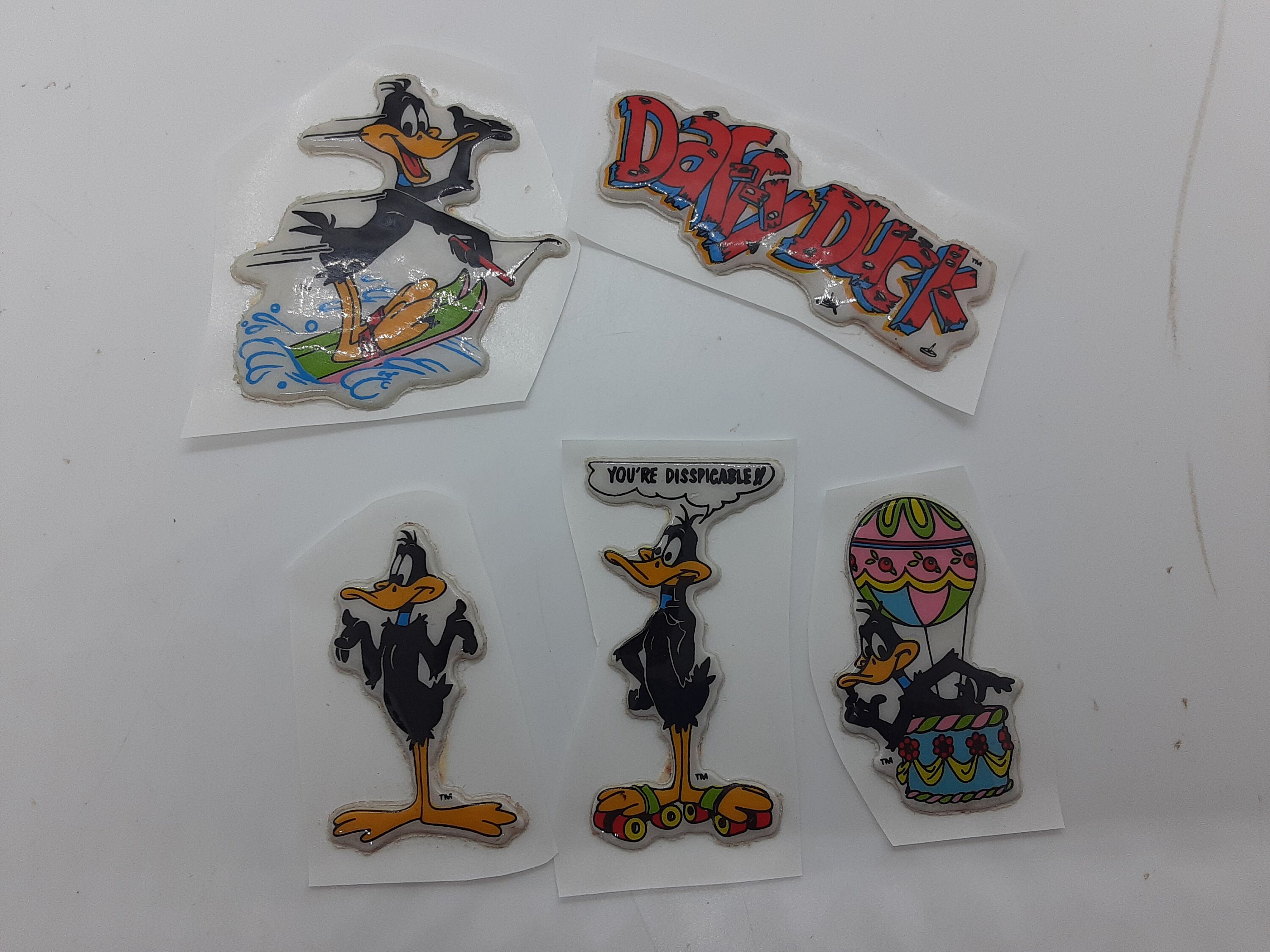 Lot of 5 Restored Vintage 80's Daffy Duck Puffy Stickers - Etsy