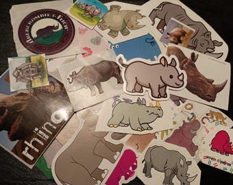 Ragin' Rhinos sticker lot 30 pieces!