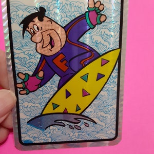 vintage prism Flintstones vending machine sticker