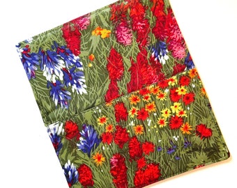 Tassen & portemonnees Portemonnees & Geldclips Chequeboekhoezen Checkbook Cover Cotton Fabric Top Stub Floral Texas Bluebonnets Wildflowers Free Shipping 