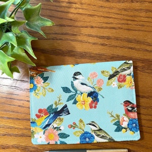 Elegant Top Stub Checkbook Holder Wallet for Women - Unique Fabric Gift Idea