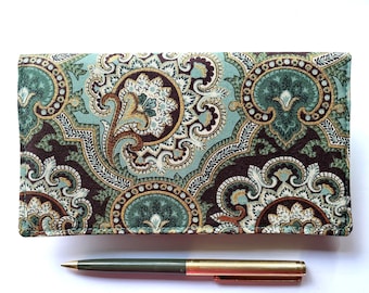 Fabric Checkbook Cover, Checkbook Wallet for Women