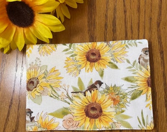 Fabric Top Stub Checkbook Cover for Women - Cute and Stylish Holder