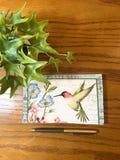Hummingbird Checkbook Cover for Top/Side Tear Checks Protective Wallet Accessory
