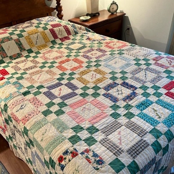 Antique Friendship Quilt Etsy