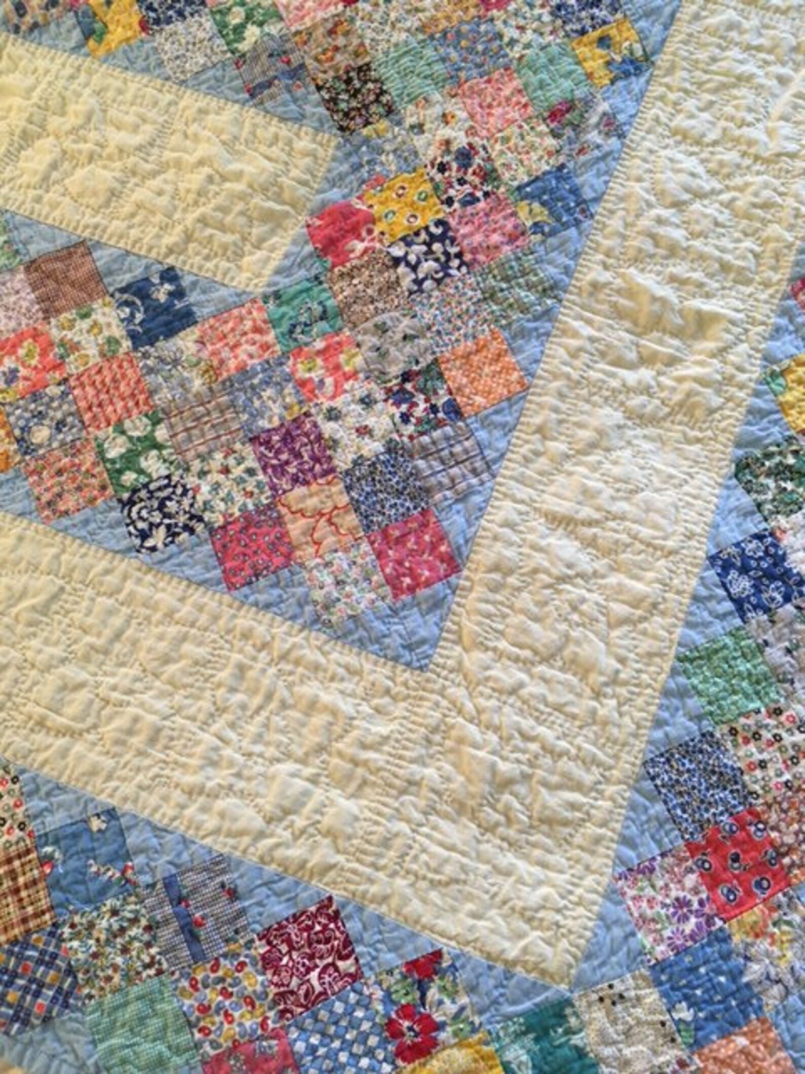 Antique Boston Common Crib Quilt Vintage Etsy