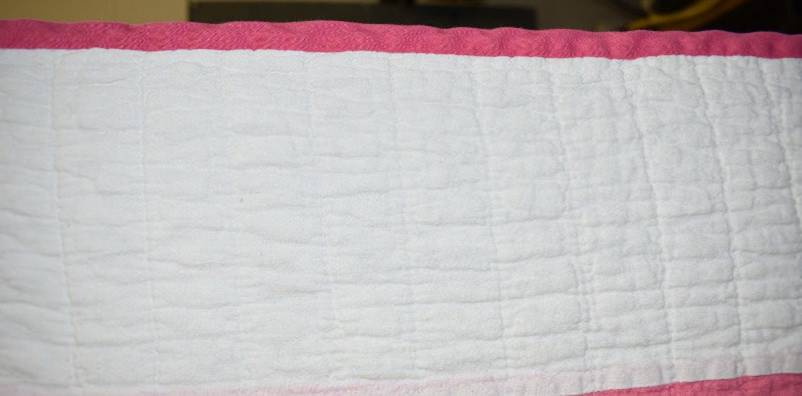 Full/queen Size Antique Quilt, floral Embroidery, Handmade,hand Quilted and Embroidered Circa