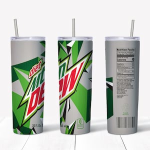 20 oz. Skinny Tumbler Diet Mountain Dew