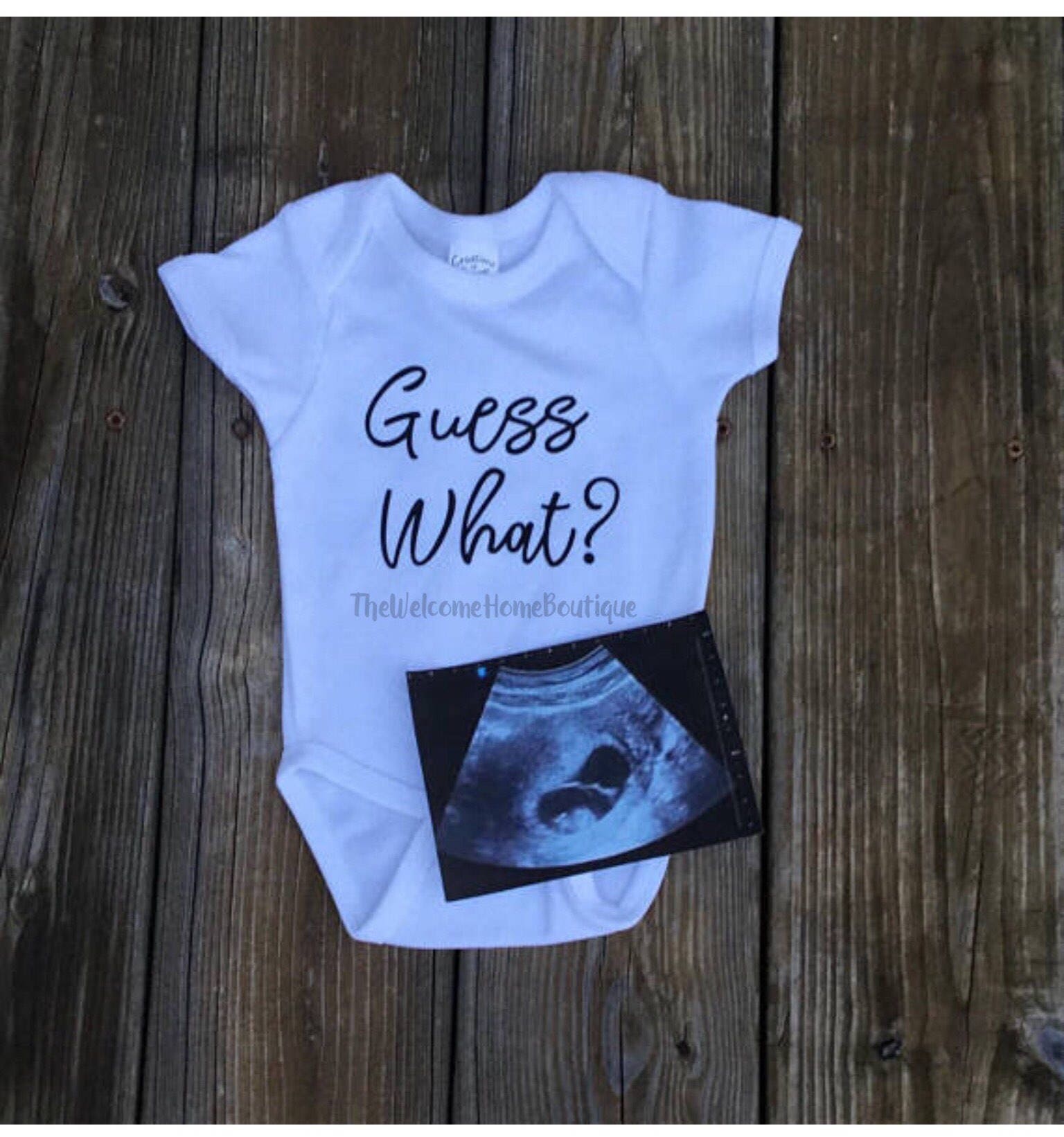 Baby Announcement Bodysuit Pregnancy Reveal Pregnancy Etsy