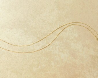 5 Ultra Fine Chain Necklace With Extender, 16k Gold Plated Over Brass, 18 Inches