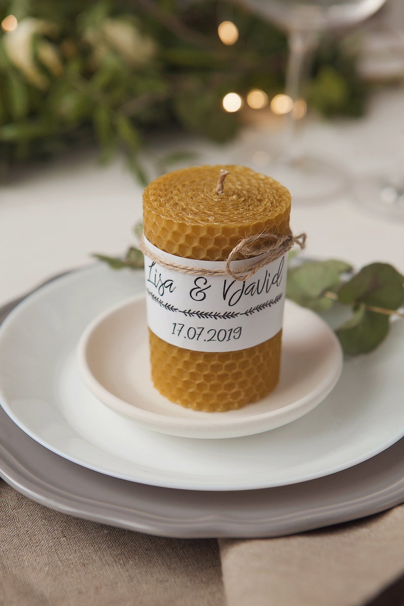 Custom candle wedding favor Personalized bridesmaid candle Set Etsy