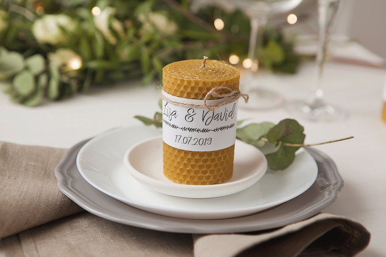 Custom candle wedding favor Personalized bridesmaid candle Set Etsy