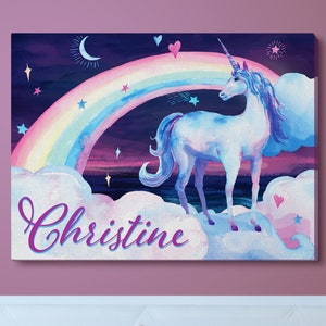 Unicorn Wall Art, Kids Room Decor, Nursery Decor, Baby Shower Gift, Baby Gift, Unicorn Decor