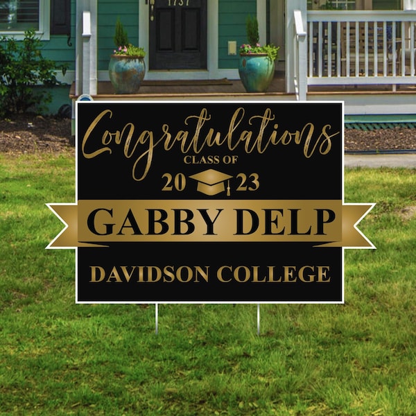 Graduation Lawn Signs, Yard Signs, Outdoor Lawn Decorations, Lawn Ornaments, College Graduation, High School Graduation