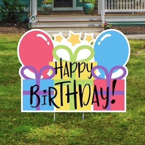 21st Birthday Happy Birthday Lawn Signs 30th 18th Birthday Yard Signs Outdoor Lawn Decorations Happy Birthday Lawn Ornaments 40th