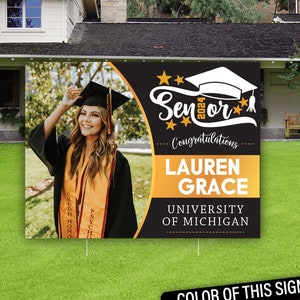 Graduation Lawn Signs, Yard Signs, Outdoor Lawn Decorations, Lawn Ornaments, College Graduation, High School Graduation, Class Of 2024