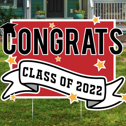 Graduation Lawn Signs Yard Signs Outdoor Lawn Decorations Etsy