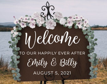 Wedding Welcome Sign - Wooden Wedding Sign - Custom Wedding Sign - Rustic Wedding Decor - Wedding Sign - Wedding Signage