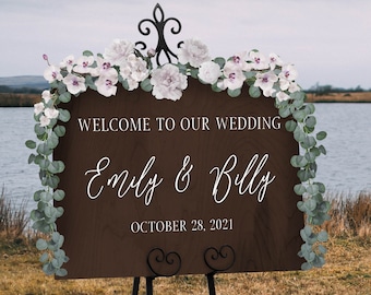 Wedding Welcome Sign - Wooden Wedding Sign - Custom Wedding Sign - Rustic Wedding Decor - Wedding Sign - Wedding Signage