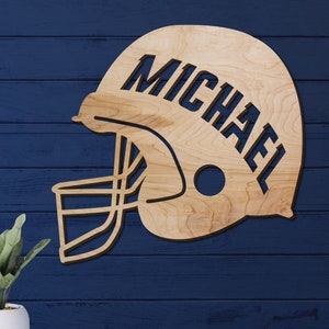 Football Name Sign, Nursery Decor, Personalized Wood Sign, Wooden Name, Personalized Name Sign, Wooden Name Sign, Kids Name Sign, Sports