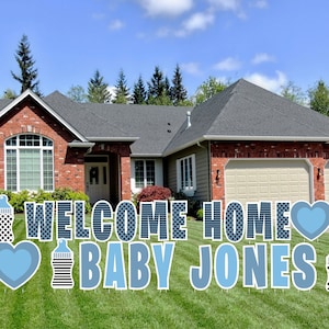 It&#39;s A Boy Yard Signs, Baby Shower Yard Signs, Stork Yard Sign, It&#39;s A Girl Lawn Ornament, Outdoor Birth Announcement, Welcome Home Newborn