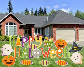 Happy Halloween Lawn Sign, Halloween Decoration, Halloween Lawn Sign, Halloween Decor, Halloween Lawn Ornaments, Halloween Yard Sign