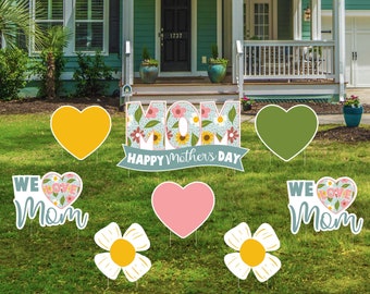 Happy Mothers Day Yard Signs, Mothers Day Lawn Signs, Mothers Day Gift, Gift For Mom