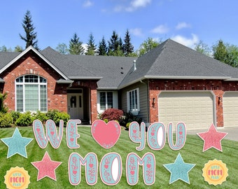 Happy Mothers Day Yard Signs, Mothers Day Lawn Signs, Mothers Day Gift, Gift For Mom