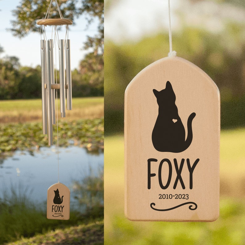 Pet Memorial Wind Chimes, Personalized Wind Chimes, Dog Memorial Gift, Pet Memorial Wind Chime, Bereavement Gift, Dog Memorial, Dog Pet Loss image 6