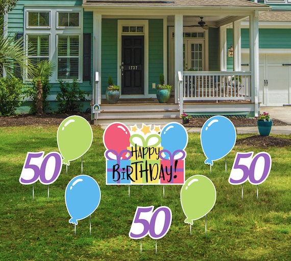 21st Birthday Happy Birthday Lawn Signs 30th 18th Birthday Yard Signs Outdoor Lawn Decorations Happy Birthday Lawn Ornaments 40th