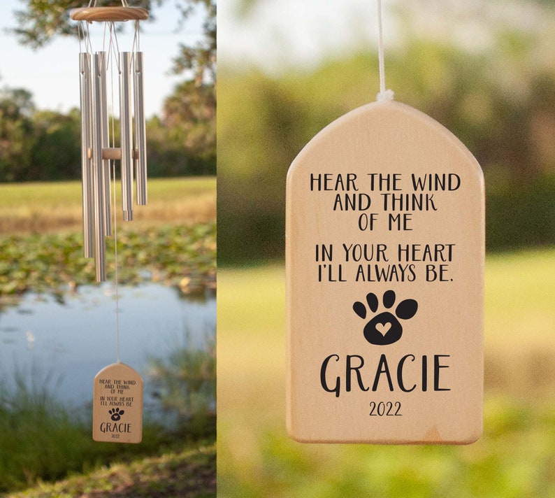 Pet Memorial Wind Chimes, Personalized Wind Chimes, Dog Memorial Gift, Pet Memorial Wind Chime, Bereavement Gift, Dog Memorial, Dog Pet Loss