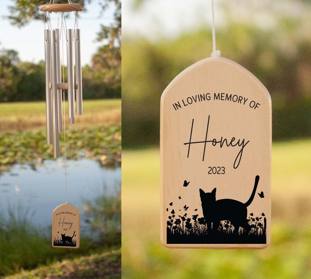 Pet Memorial Wind Chimes, Personalized Wind Chimes, Dog Memorial Gift