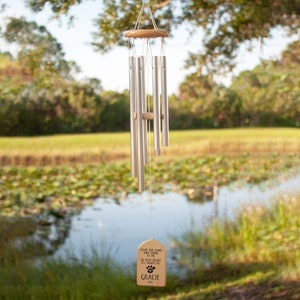 Pet Memorial Wind Chimes, Personalized Wind Chimes, Dog Memorial Gift, Pet Memorial Wind Chime, Bereavement Gift, Dog Memorial, Dog Pet Loss image 7