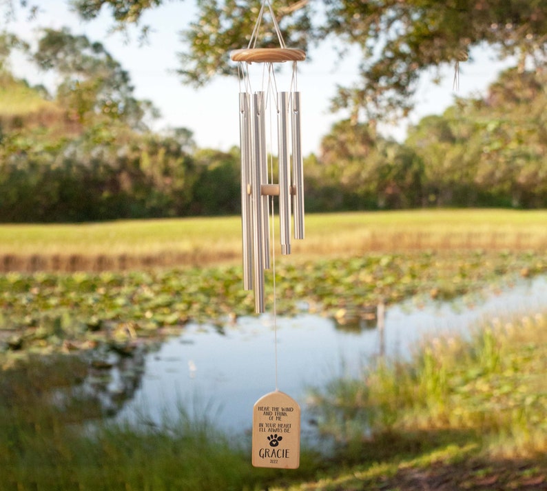 Pet Memorial Wind Chimes, Personalized Wind Chimes, Dog Memorial Gift, Pet Memorial Wind Chime, Bereavement Gift, Dog Memorial, Dog Pet Loss image 7