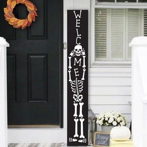Halloween Welcome Sign, Halloween Welcome Sign, Welcome Sign Front Door, Farmhouse Welcome Sign, Front Porch Sign, Halloween Decorations